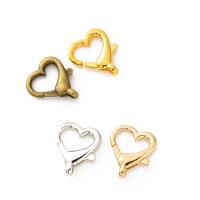 10pcs Abrazaderas De Corazón Para Llavero DIY Hebilla De Langosta De 22x26mm Accesorios De Joyería Y Manualidades Material De Aleación De Zinc Tamaños Diferentes - details 1