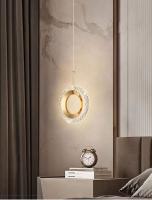 Lámpara Colgante Larga De Línea Moderna Y Sencilla Para Dormitorio Y Sala De Estar Decorativa Metal LED Fuente De Alimentación AC 90-260V - details 5