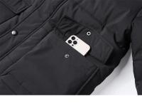 Abrigo De Panales De Algodón Invierno Para Hombre Largo Grueso Cálido Impermeable Con Capucha Militar Tamaño Grande Chaqueta De Viento - details 11