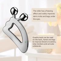 Herramienta De Masaje Gua Sha Con Bola De Rodillo Para Masaje Facial Y Corporal Herramienta De Levantamiento De Piel Y Acondicionamiento De Cutis - details 1