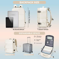 Mochila Grande Para Viaje Para Mujer Ryanair 40x20x25 Baggage Cabin Con Portátil Mochila De Trabajo Exterior Regreso a La Escuela - details 3