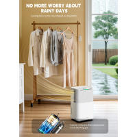 Deshumidificador Silencioso Expert Connected portátil HUMILABS OL12-BD031A, secar ropa,20L/día, 3 modos, vaciado automático/manual, Función de Secado de Ropa y Temporizador 24 horas,mejor deshumidificador de humedad - details 2