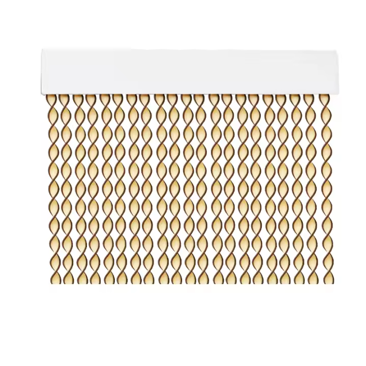 ARISE SHOP-Cortina Espiral Para Puerta Tiras PVC Cortina Para Puerta Exterior Anti Insectos Mosquitos Bichos Verano Casa o Jardín 10 Colores 90x200cm - 1