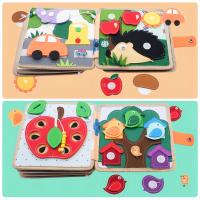Libro Ocupado Montessori Para Niños Con Animales De Color Y Forma Educación Temprana Juguetes De Motricidad Fina Libro Quieto De Giraffa - details 2