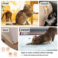 Protector De Sofá Para Gatos Tapete De Rasguño Doble Poste De Rasguño Protector De Muebles Cubierta Repelente Para Mascotas - details 17