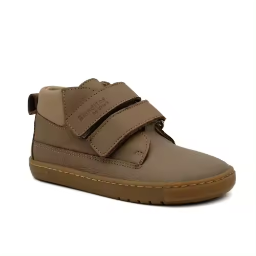 Botas cuero respetuosas BLANDITOS ETNA con doble velcro en rosa, marino y arena. Hechas en España - 1