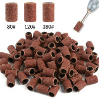 100 Piezas De Bandas De Pulido Para Uñas Con Grados 80/120/180/240 Herramienta Profesional De Manicura Adecuada Para Brocas De Taladro De Uñas De Acrílico Set - details 0