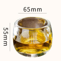 Taza De Té De Vidrio Cristal 80ml Copa De Vino Gruesa Copa Maestra Transparente Para Bodas Regalos De Fiesta Eco-amigable - details 5