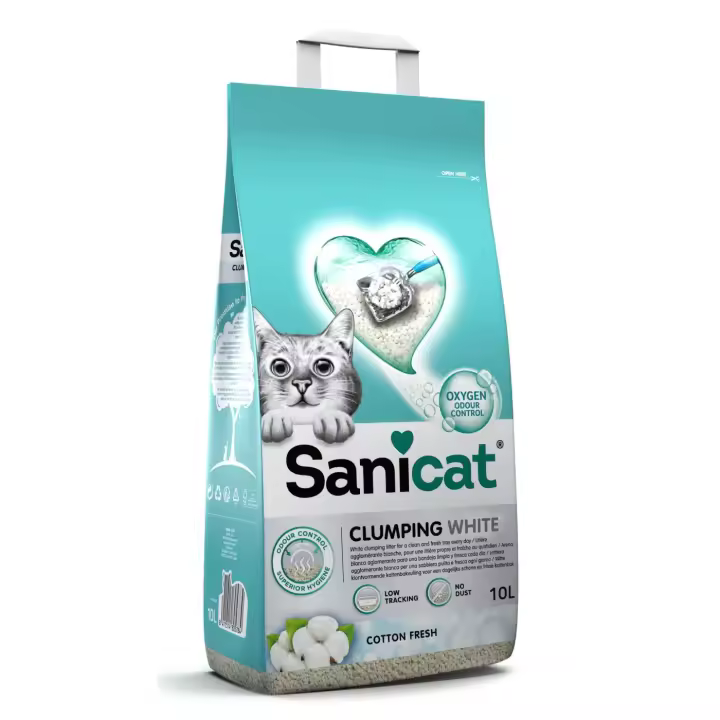 SANICAT ARENA CLUMP WHITE COTTO 10L - 1