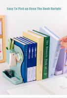 Soporte De Libros De Escritorio Con Estante Retráctil Y Porta Bolígrafos Estudiante Clip Fijo Rack De Almacenamiento Plegable - details 4