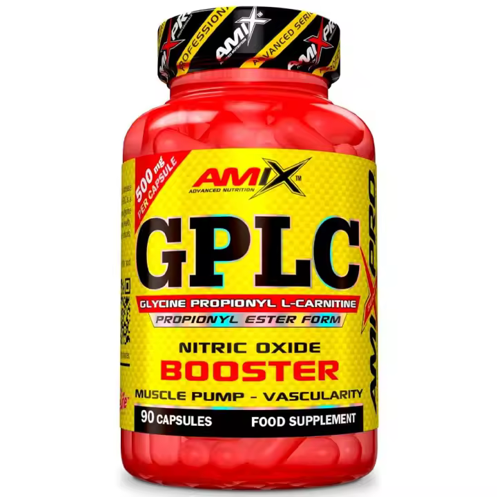 Amix GPLC Nitric Oxide Glicina Propionil L-Carnitina 90 Caps - Suplemento Alimenticio en Cápsulas - 1