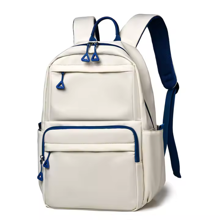 Bolsa de la escuela del campus mochipa impermeable portáil mochila estudiante Bolsa de la escuela (Negro/Blanco/Azul) - 1