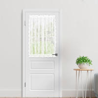 Cortinas De Puerta Transparentes Voile Floral Cortinas De Ventana Modernas Cortina De Puerta Semi-Translúcida Con Bolsa De Rodillo - details 19