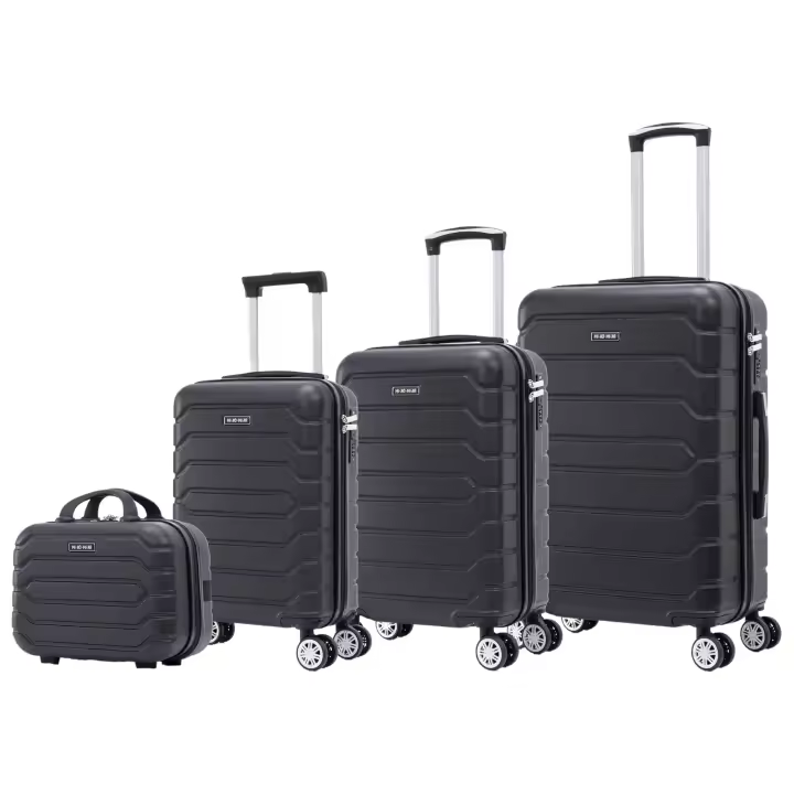 Conjunto de Maletas de Viaje Elegantes: Carcasa Ligera de ABS, Cerradura Numérica, 4 Ruedas Giratorias 360°, Asa Telescópica de Aluminio  Juego de Maletas    Set Trolley Maleta Cabina ( 6999 4M M010  8001 8002 D7) - 1