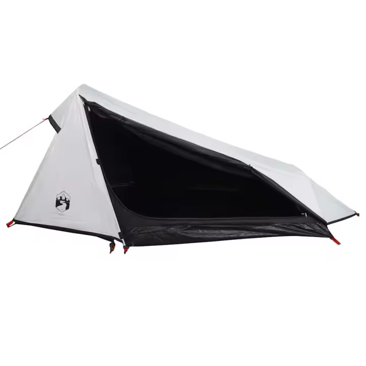 vidaXL Tienda de campaña túnel 1 persona tela opaca impermeable blanco - 1