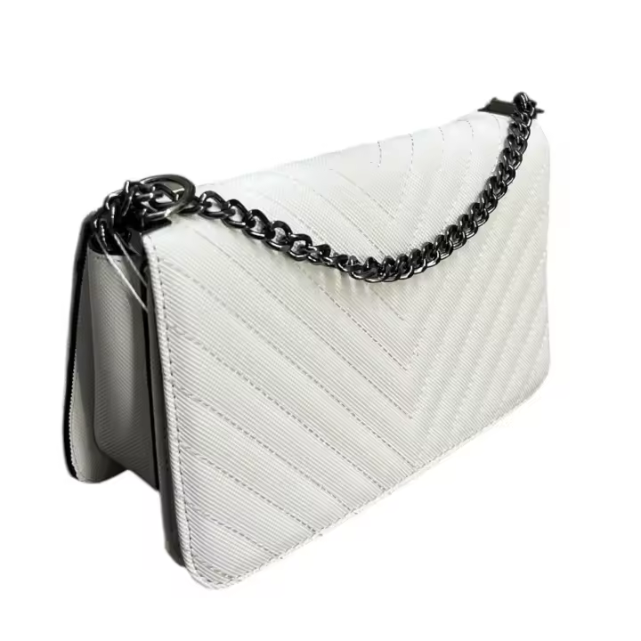 Bolso Combinado Tela Blanco - 1