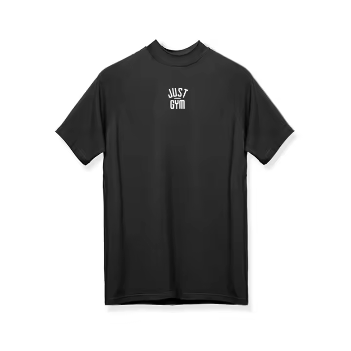 Summer Turtleneck Elasticity Fitness Clothes Quick Dry Slim Fit Gym T-shirt Outdoor Running Short Sleeve - 1