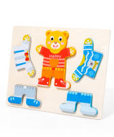 Puzzles De Montaje De Madera Para Niños Juegos De Moda Educativos Para Bebés Y Niñas Niños De 1 2 3 Años Regalos De Cumpleaños - details 4