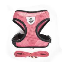Correa De Ajuste Para Gatos Y Perros Pequeños Conjunto De Arnes Respirable Para Caminar Al Aire Libre Vestido Para Bulldog Francés Chihuahua Pug Con Reflectores Todas Las Estaciones - details 10