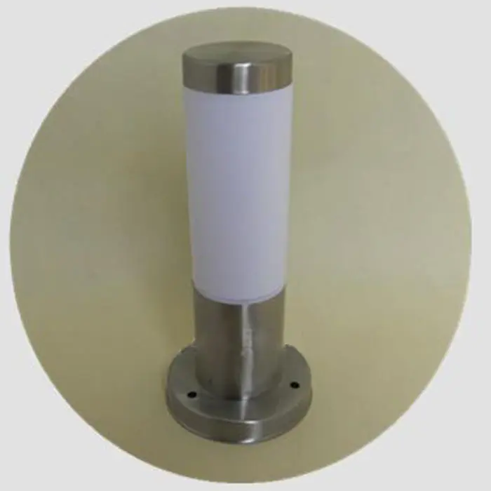 Lámpara de pilar de sombra acrílica esmerilada para exteriores, luz de poste de camino de porche de pasillo de paisaje, luz de bolardo de pilar para el hogar, blanco, PC - 1