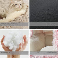 Nido De Donut Suave Y Cálido Para Perros Y Gatos 2 En 1 Con Base Antideslizante Y Espuma Cómoda Capa De Plush Para Mascotas Pequeñas - details 5