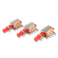 10pcs Interruptores De Botón De Encaje Rectángulo DPDT 6 Pines Auto- Bloqueantes Para PCB Con Presión De Acción Estándar - details 2