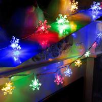 Guirnalda LED De 1M-30M Con Copos De Nieve Para Decoración De Navidad Árbol De Navidad Luces De Fairy Para Fiestas En Casa Accesorios De Noel Navidad 2025 - details 9