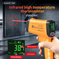 Termómetro Infrarrojo Profesional DT1000 DT1600 Con 13 Puntos De Láser No Contacto Pantalla Digital Alarma De Temperatura Alta Uso Industrial - details 0