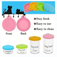 Tapa De Alimentos Para Mascotas De Silicona Reutilizable BPA Libre Apta Para La Mayoría De Los Tamaños De Perros Y Gatos Mantiene La Frescura Evita Olores Y Bacterias - details 3