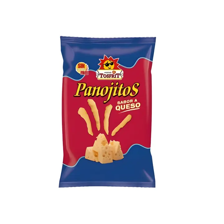 Tosfrit Aperitivos Panojitos Tosfrit: Palitos de Maíz con Sabor a Queso y Sin Gluten - Caja 26 Unidades - 1