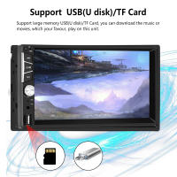 Podofo Estéreo De Coche Universal 2 Din Pantalla Táctil De 7 Pulgadas Con Carplay Bluetooth FM TF USB Cámara Trasera Soporte Para Control Del Volante - details 2