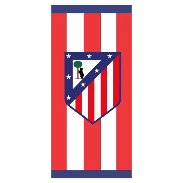 Toalla de Playa Estampada, Modelo NW1381, 70x140cm, 100% Poliéster Microfibra, Licencia Atlético de Madrid - 1