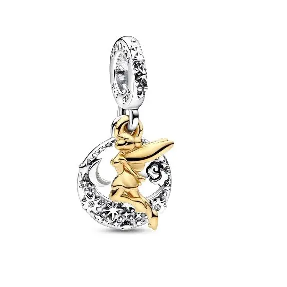 PANDORA Dijes de los personajes de Plata de ley y chapados en oro de 14 Quilates with a combination Única de metales, Coma with embalaje de Caja de Joint original. - 1