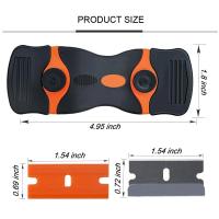 Desenlazador De Vidrio Para Coche Con Hojas Herramienta De Limpieza Para Horno De Cerámica Desenganchador De Pegatinas De Vidrio Y Cuchilla De Ajo Para Ventanas - details 0