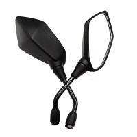 Par De Espejos Retrovisores Universales Para Motocicleta Scooter E-Bike Espejo Convexo De Dos Lados Para Electromóvil Material ABS Plástico Tamaño 8mm/10mm - details 0