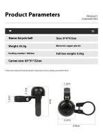 Bocina De Bicicleta De Aleación Sonido Crispeado Bajada De Manillar Impermeable Mini Para MTB Ciclismo Seguridad Y Advertencia - details 8
