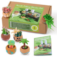 LMDZ Paquete De Tejido De Lana Para Plantas Succulentas Kit De Inicio Para Tejido Con Agujas De Lana DIY Artesanías Y Manualidades No Terminadas - details 0