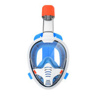 Máscara de snorkel antivaho de un solo tubo, completamente seca, con tres tesoros, gafas de natación de silicona de cara completa, máscara de buceo para adultos - details 16