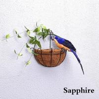 Decoración Creativa Y Artesanal De Papagayo Animal Para Jardín Miniatura Pajaro De Tela Con Plumas Para Adorno Del Césped Tamaño 25/35cm - details 7