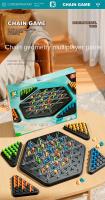 Juego De Ajedrez Montessori Para Niños Juguete Inteligente De Banda De Goma En Escritorio Juego De Estrategia Para Padres E Hijos - details 0