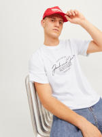 Jack & Jones Hombre Pack 2 Camisetas de Algodón, Mod JWHFERRIS TEE SS CREW NECK Logo estampado REF 287695 - details 9
