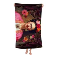 Toalla De Baño Kawaii De Arte De Frida Kahlo Para Niñas Toalla De Playa Cartoon Absorbente Y Secado Rápido Tamaño 30x60 Cm - details 5