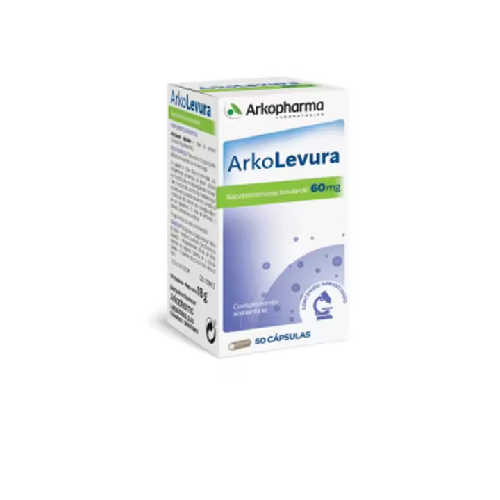 Arkopharma ARKOLEVURA Saccharomyces Boulardii 60 Mg 50 Cápsulas Digestivas para el Equilibrio de la Flora Intestinal y Defensas Naturales - 1