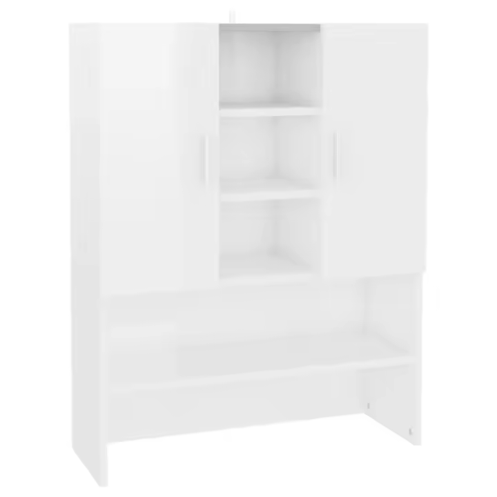 Armario de Lavadora 70,5x25,5x90 cm Estantería Muebles Colada Color Gris sonoma,  Blanco,  Blanco brillante y mas - 1