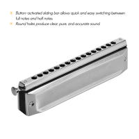 Harmonica Cromática Swan SW-1664 Con 16 Agujeros En Do 64 Tonos Organ De Bocina Para Niños Y Adultos Con Estuche De Almacenamiento Y Paño De Limpieza - details 5