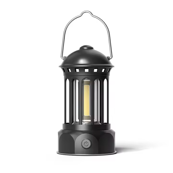 PORCHEDDU Luz de camping, Luz de camping LED vintage, Luz de camping recargable impermeable de emergencia COB - 1
