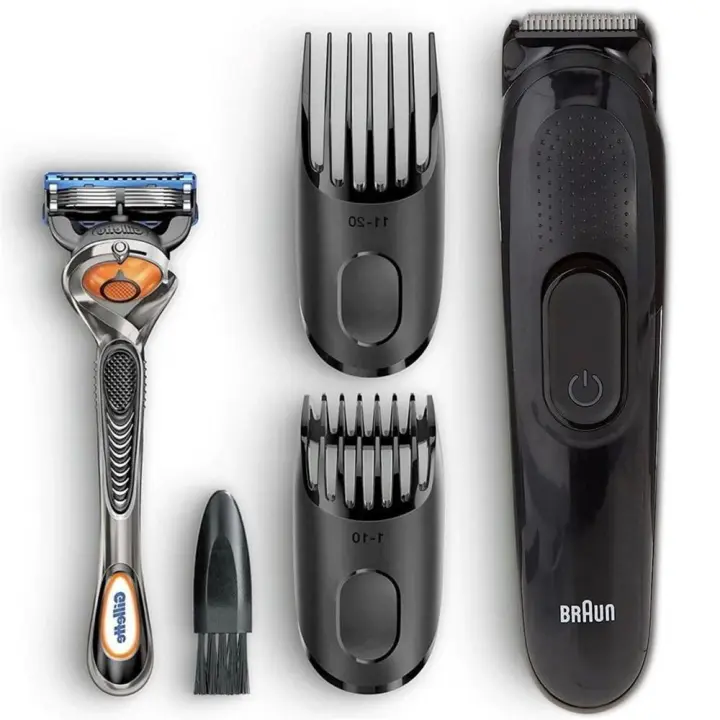 Barbero cortapelos braun sk3300 + gillette fusion - 1