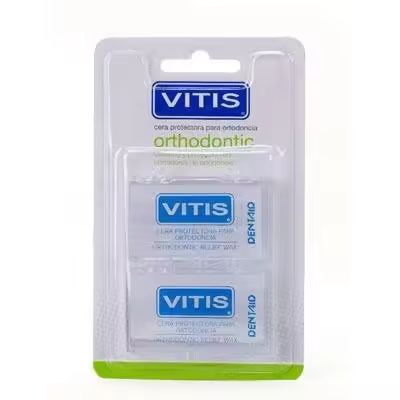 Dentaid VITIS CERA ORTODONCIA PROTECTORA para Aparatos Dentales - Protege de Lesiones - 10g - 1