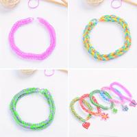 Juego De Joyería Arcoíris Tejido En Tres Capas Para Crear Pulseras Collares Accesorios Para Cabello Y Fundas De Móvil Kit De Manualidades Para Niñas - details 9