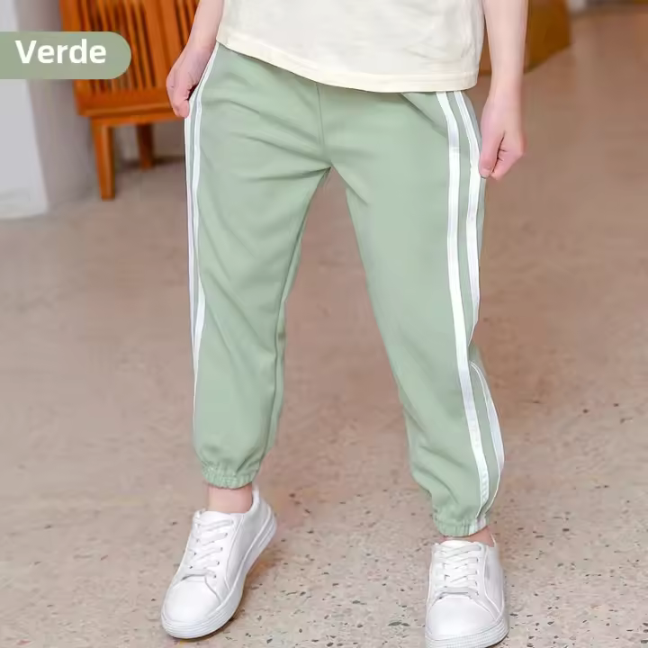 Pantalones Largos Para Niños Y Niñas Verano 2023 Repelentes De Mosquitos Estilo Casual Cierre Elástico Polyester Unisex - 1